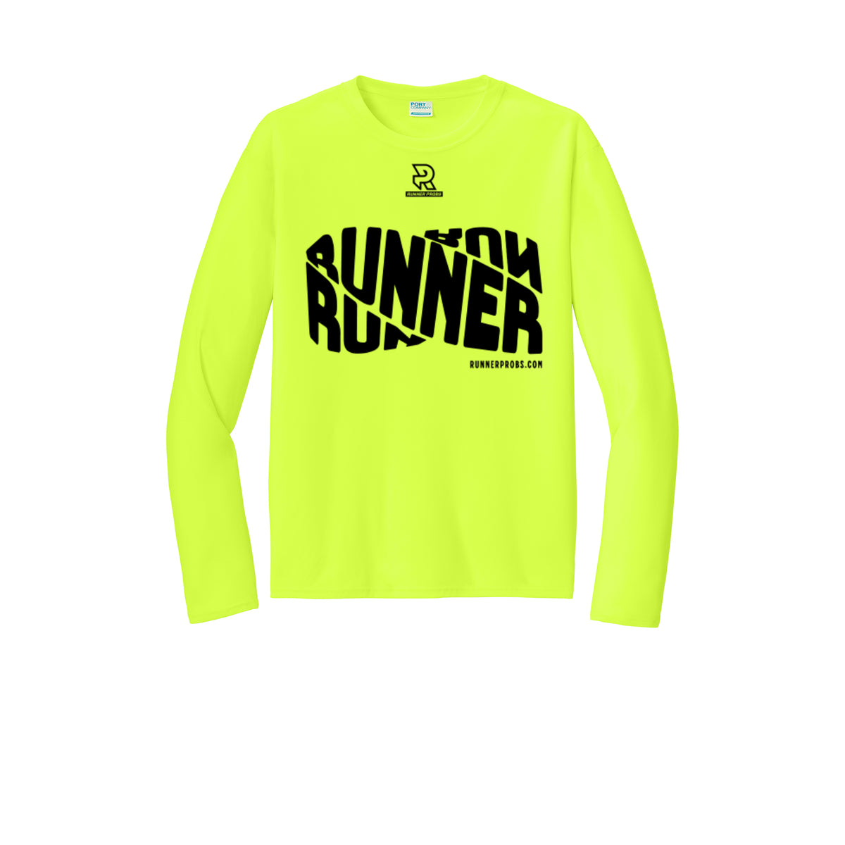 RUNNER DNA (Black) - Long Sleeve Performance Tee