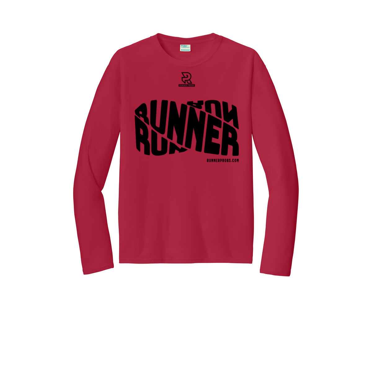 RUNNER DNA (Black) - Long Sleeve Performance Tee