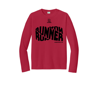 RUNNER DNA (Black) - Long Sleeve Performance Tee