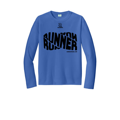 RUNNER DNA (Black) - Long Sleeve Performance Tee