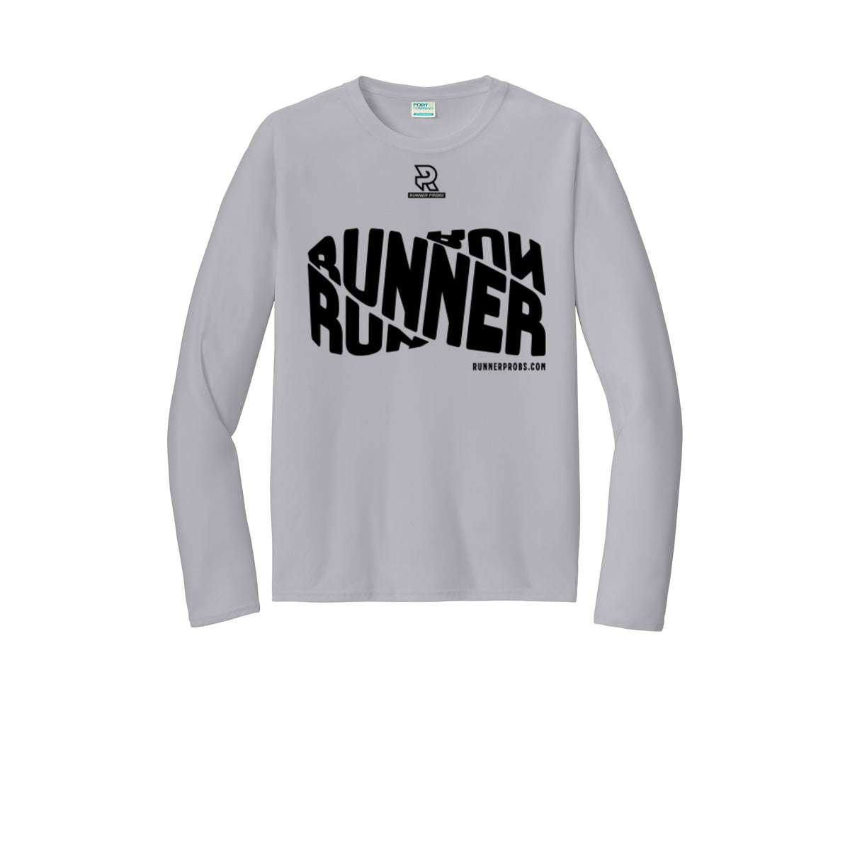RUNNER DNA (Black) - Long Sleeve Performance Tee