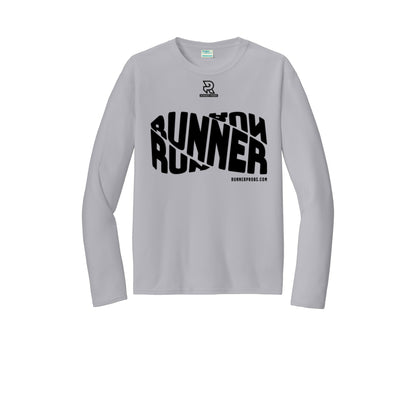 RUNNER DNA (Black) - Long Sleeve Performance Tee