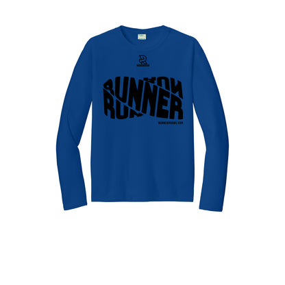 RUNNER DNA (Black) - Long Sleeve Performance Tee