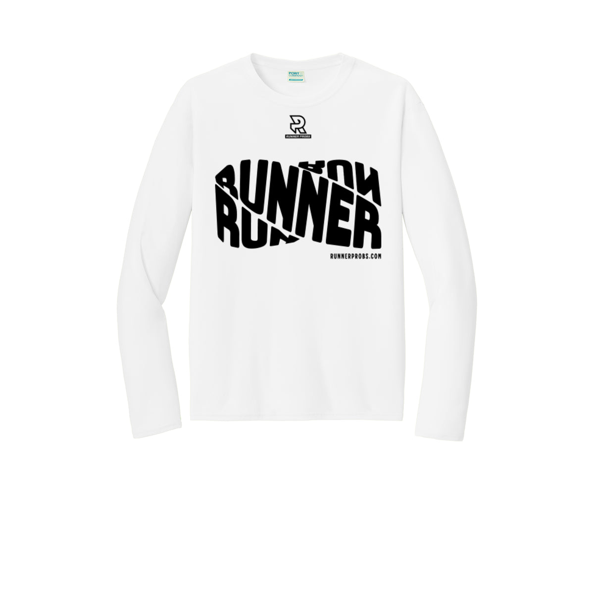 RUNNER DNA (Black) - Long Sleeve Performance Tee