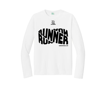 RUNNER DNA (Black) - Long Sleeve Performance Tee