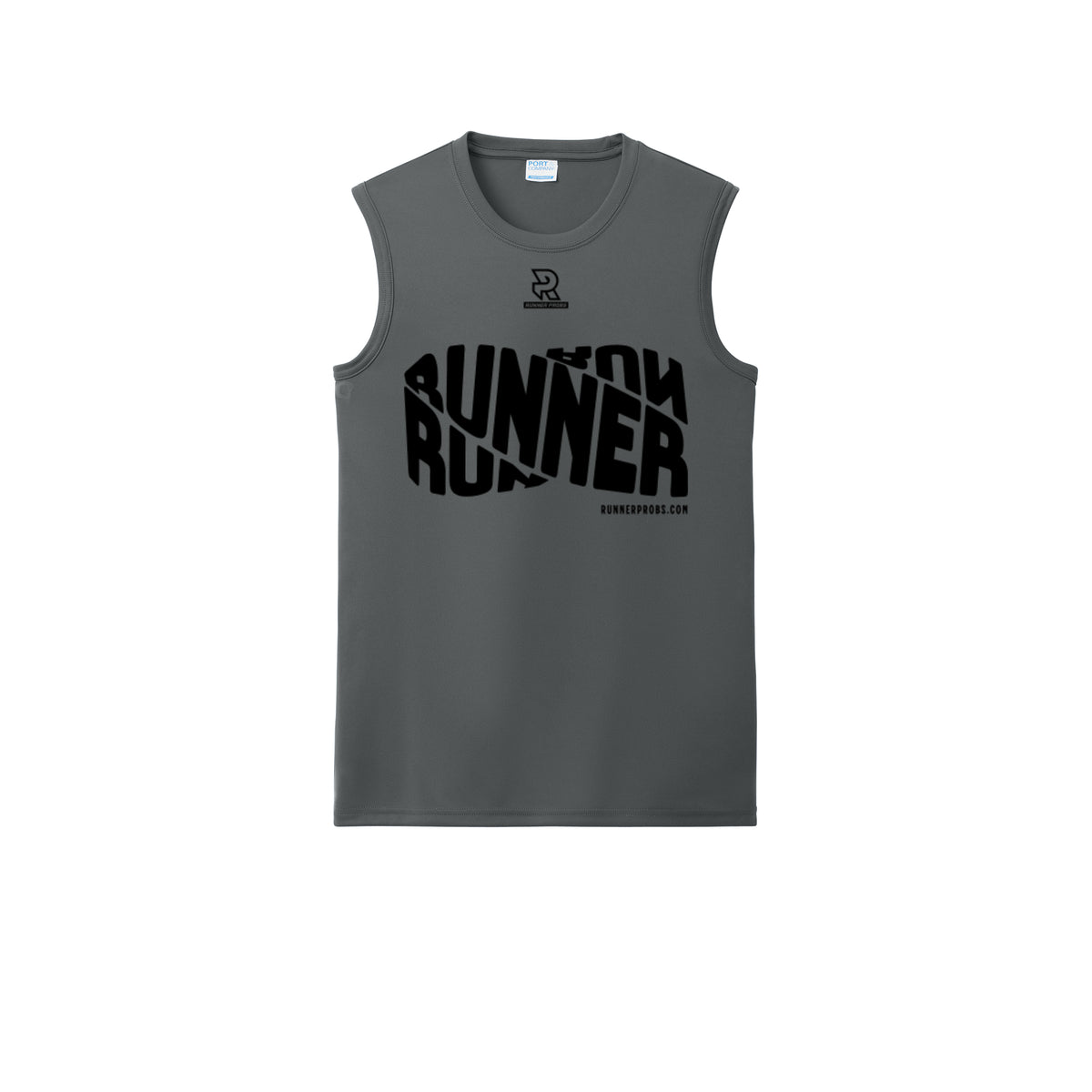 RUNNER DNA (Black) - Sleeveless Performance Tee