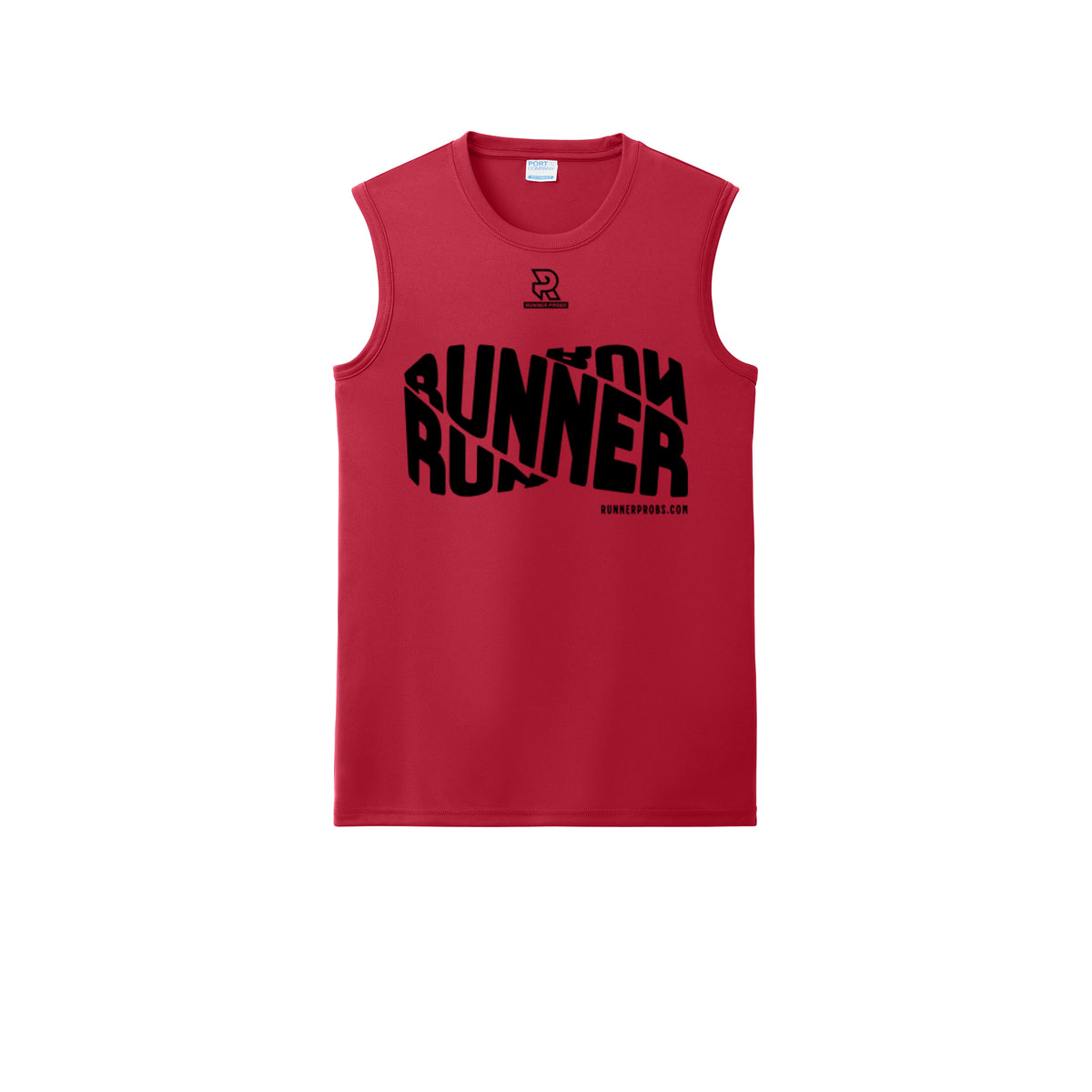 RUNNER DNA (Black) - Sleeveless Performance Tee