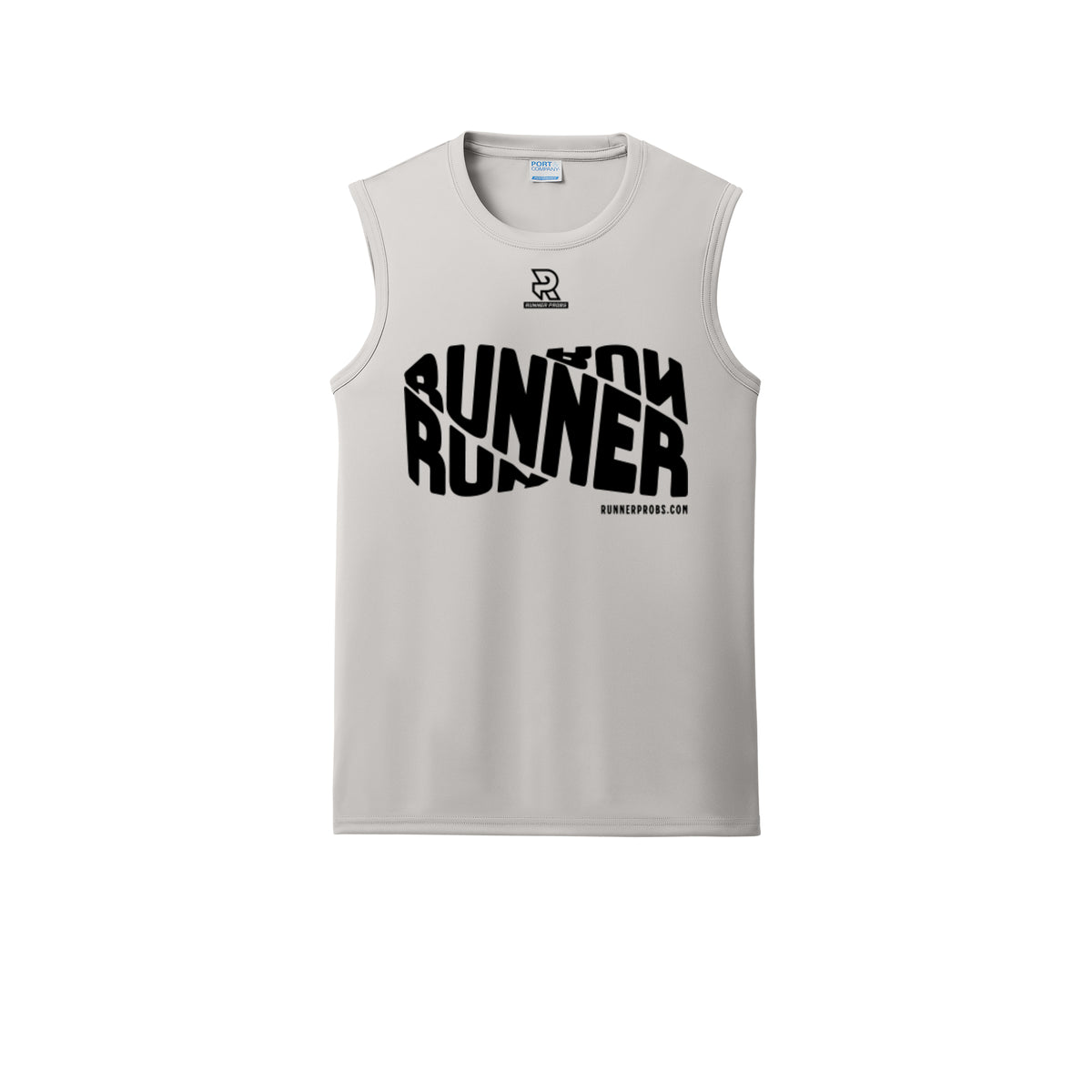 RUNNER DNA (Black) - Sleeveless Performance Tee