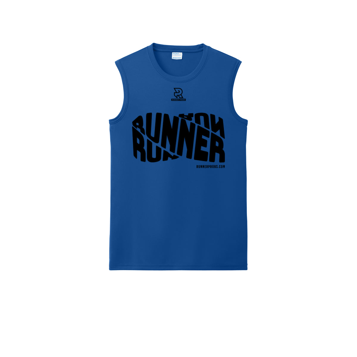 RUNNER DNA (Black) - Sleeveless Performance Tee