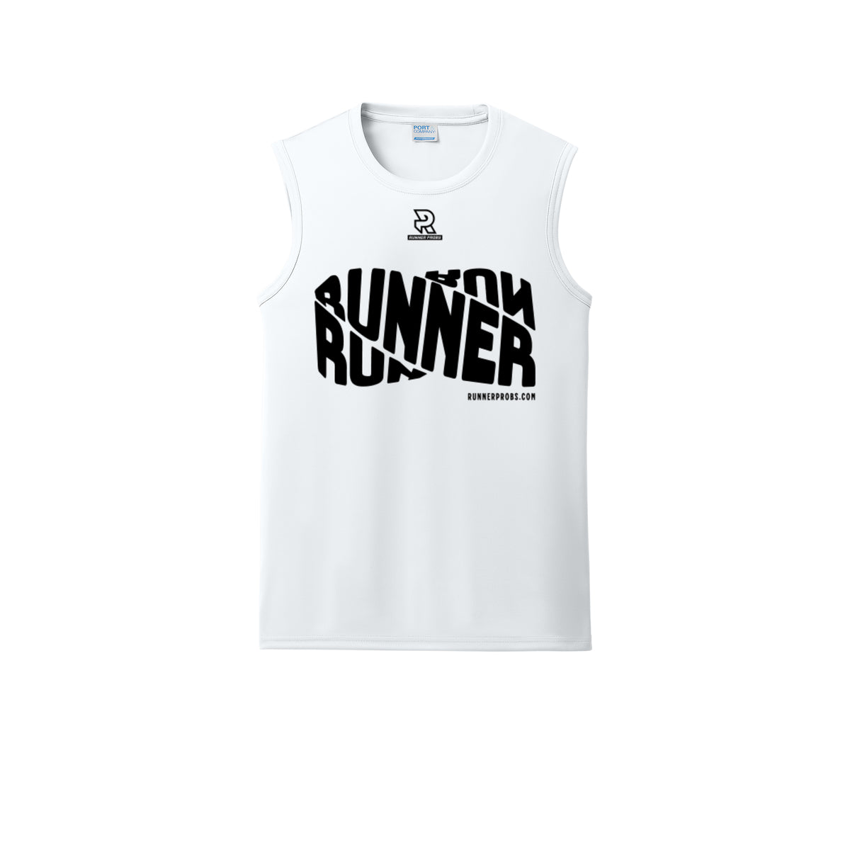 RUNNER DNA (Black) - Sleeveless Performance Tee