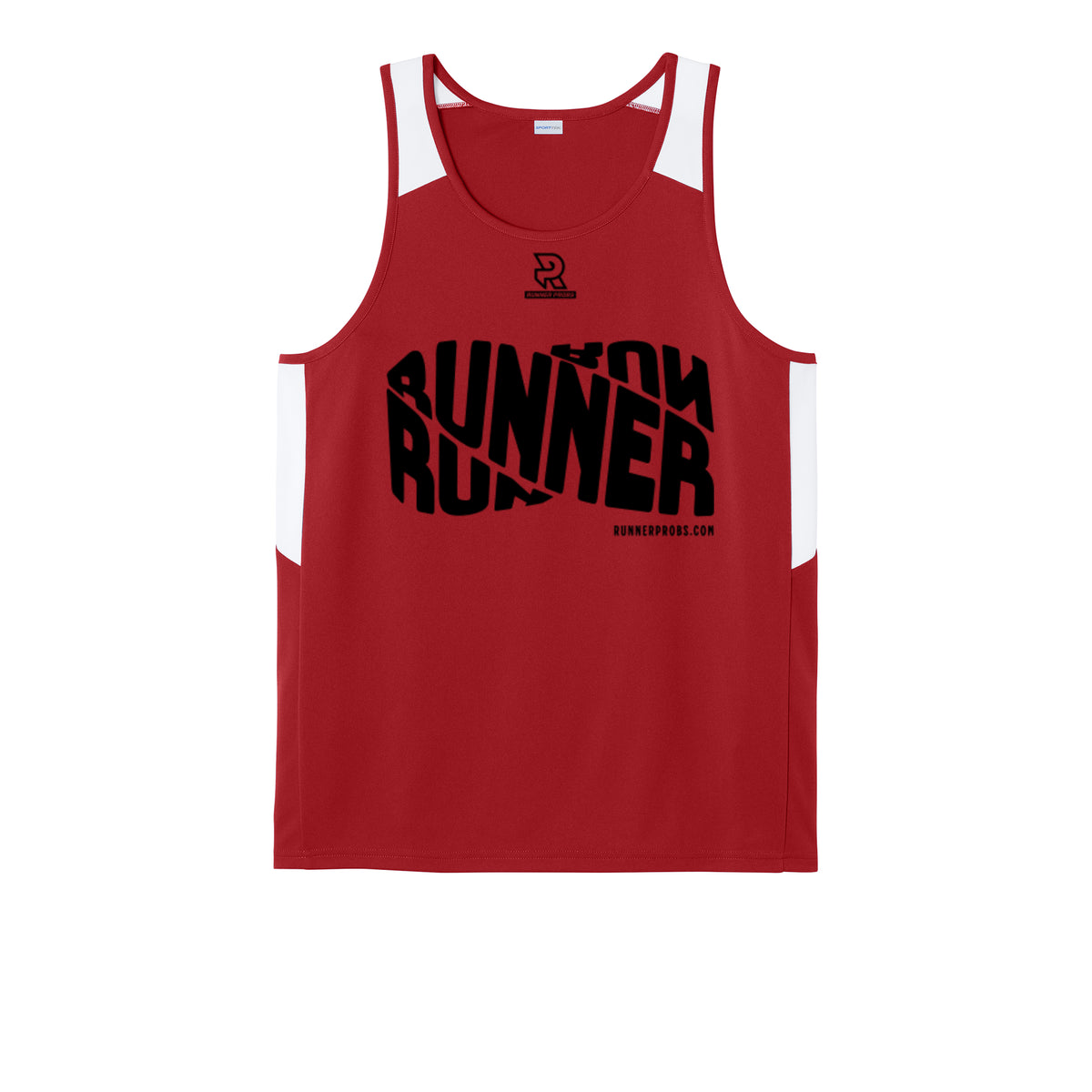 RUNNER DNA (Black) - Mens Club Track Tank