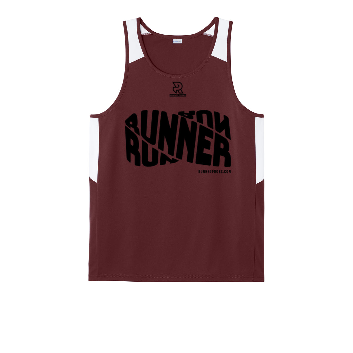 RUNNER DNA (Black) - Mens Club Track Tank