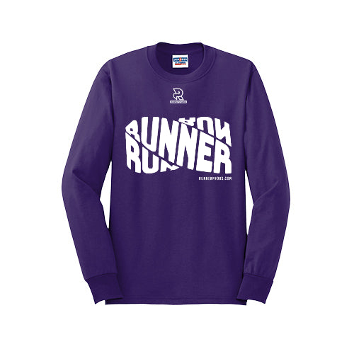 RUNNER DNA (White) - Long Sleeve 50/50 Tee