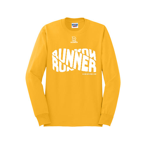 RUNNER DNA (White) - Long Sleeve 50/50 Tee