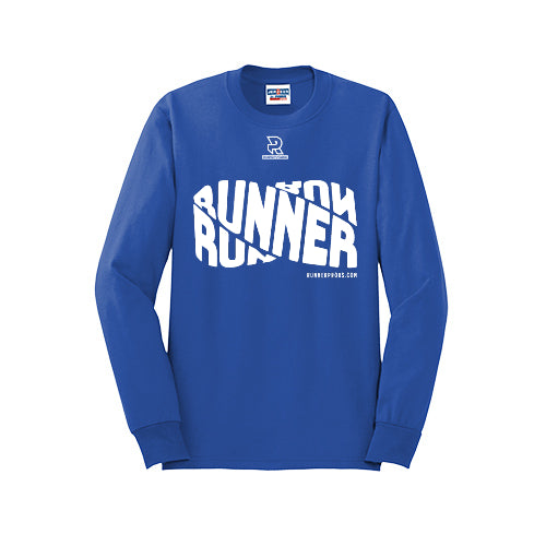 RUNNER DNA (White) - Long Sleeve 50/50 Tee