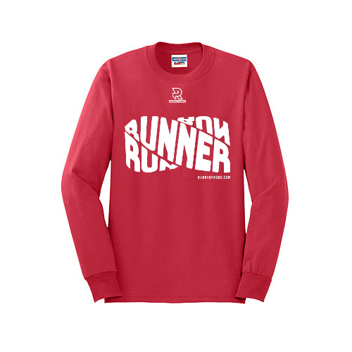 RUNNER DNA (White) - Long Sleeve 50/50 Tee