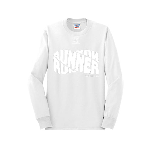 RUNNER DNA (White) - Long Sleeve 50/50 Tee