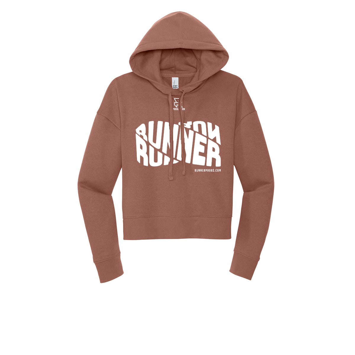 RUNNER DNA (White) - Womens Fleece Hoodie