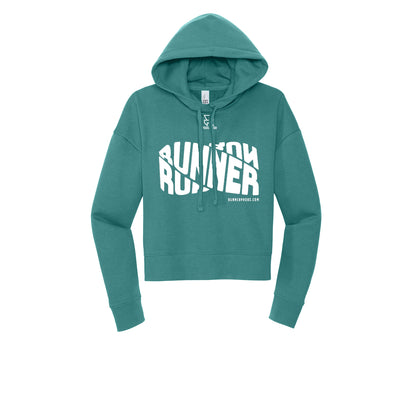 RUNNER DNA (White) - Womens Fleece Hoodie