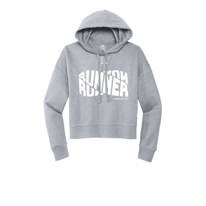 RUNNER DNA (White) - Womens Fleece Hoodie