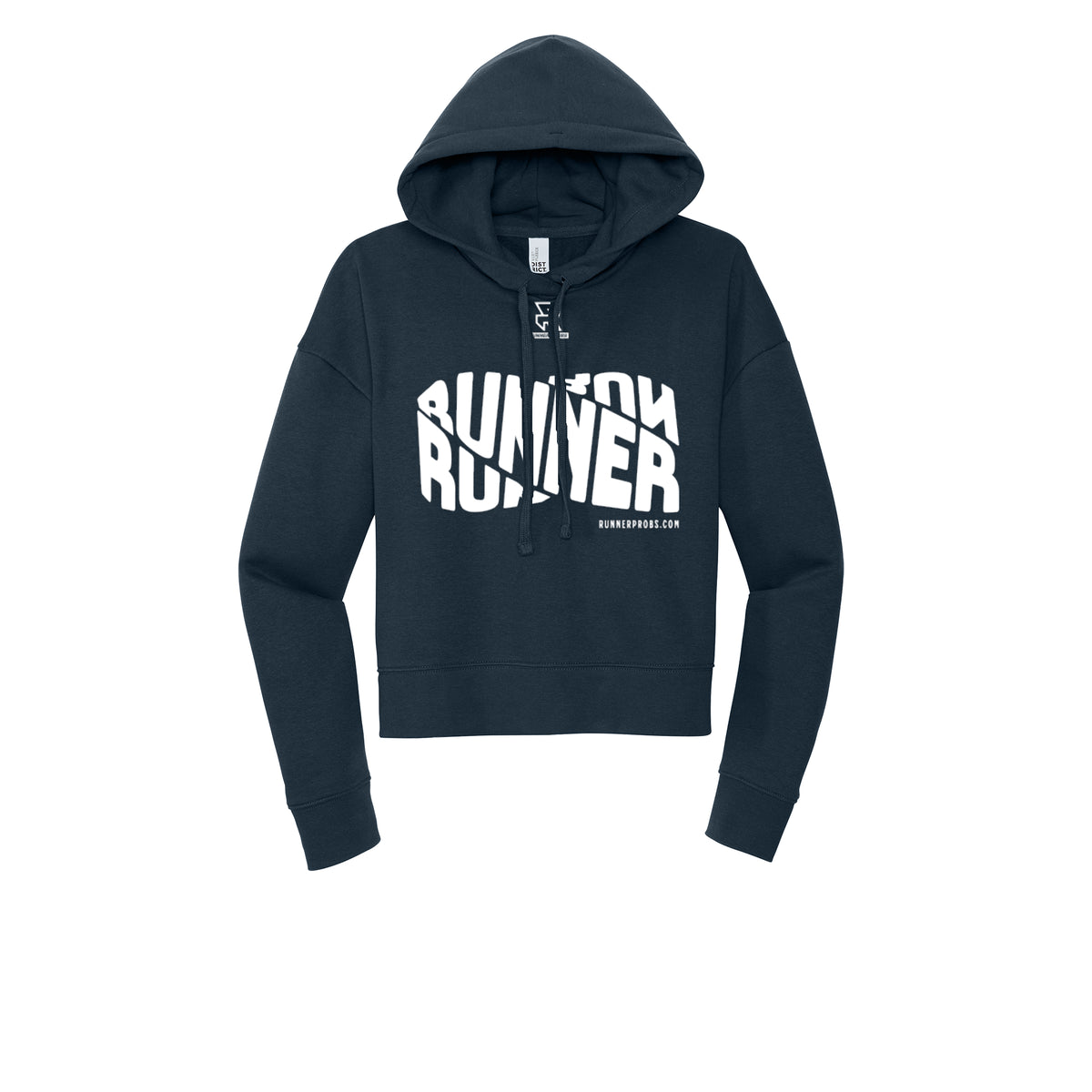RUNNER DNA (White) - Womens Fleece Hoodie