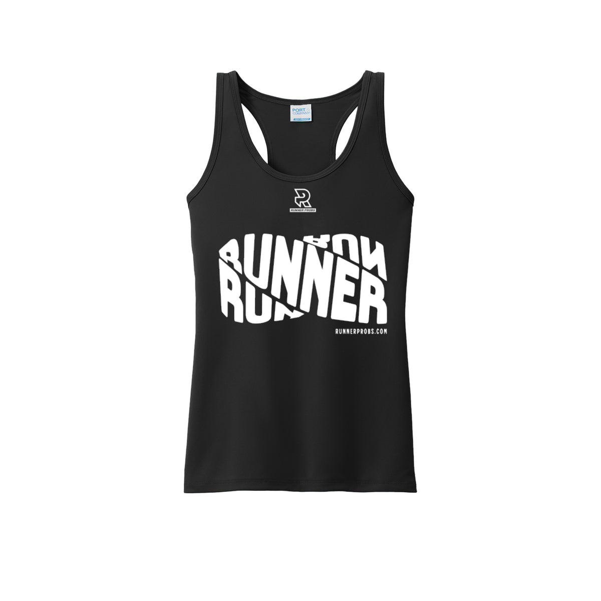 RUNNER DNA (White) - Womens Performance Tank