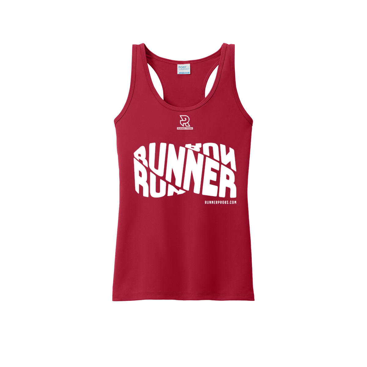 RUNNER DNA (White) - Womens Performance Tank