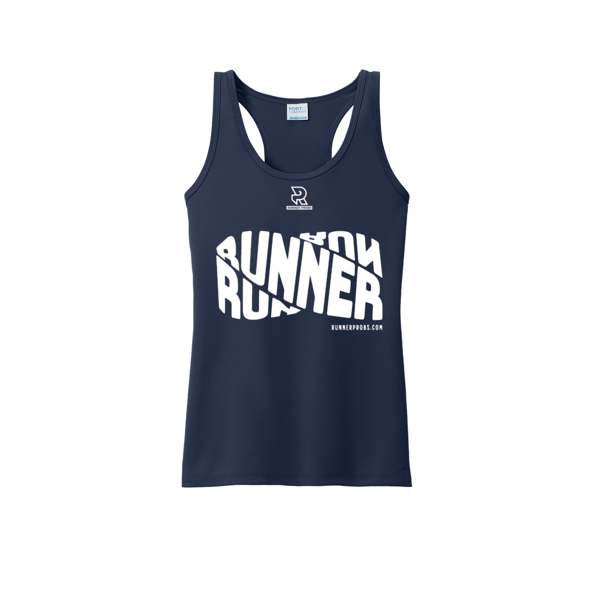 RUNNER DNA (White) - Womens Performance Tank