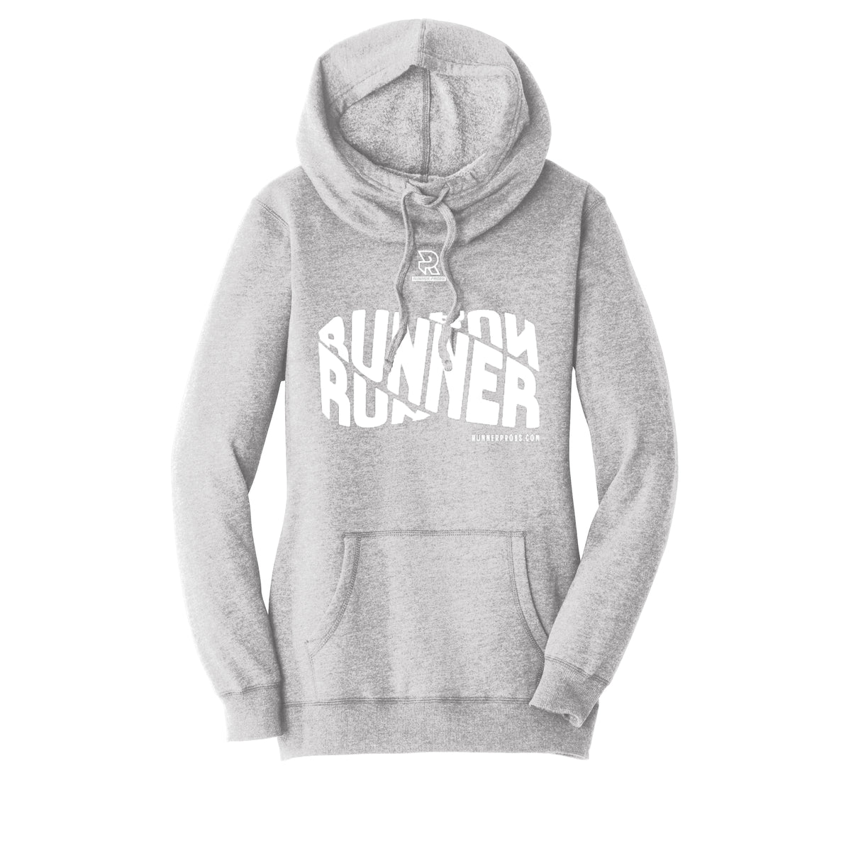 RUNNER DNA (White) - Womens Lightweight Fleece Hoodie