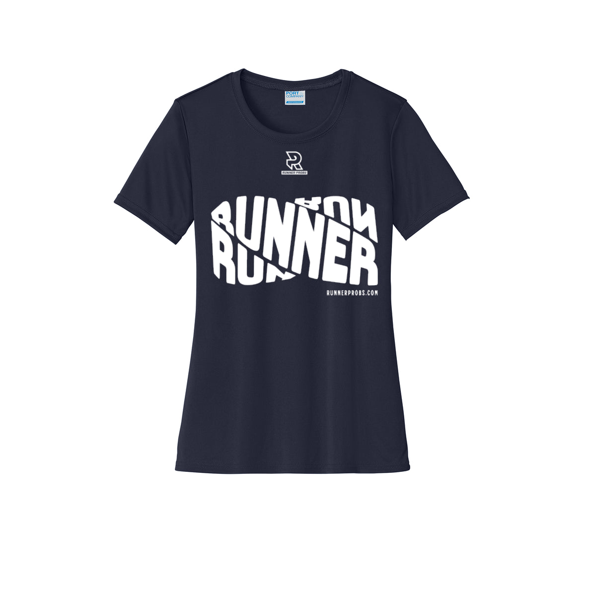 RUNNER DNA (White) - Womens Short Sleeve Performance Tee