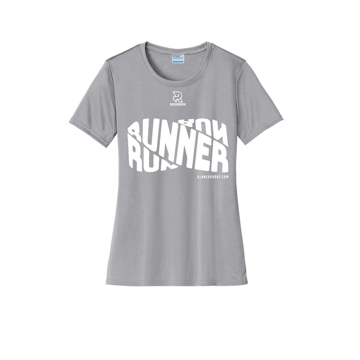 RUNNER DNA (White) - Womens Short Sleeve Performance Tee