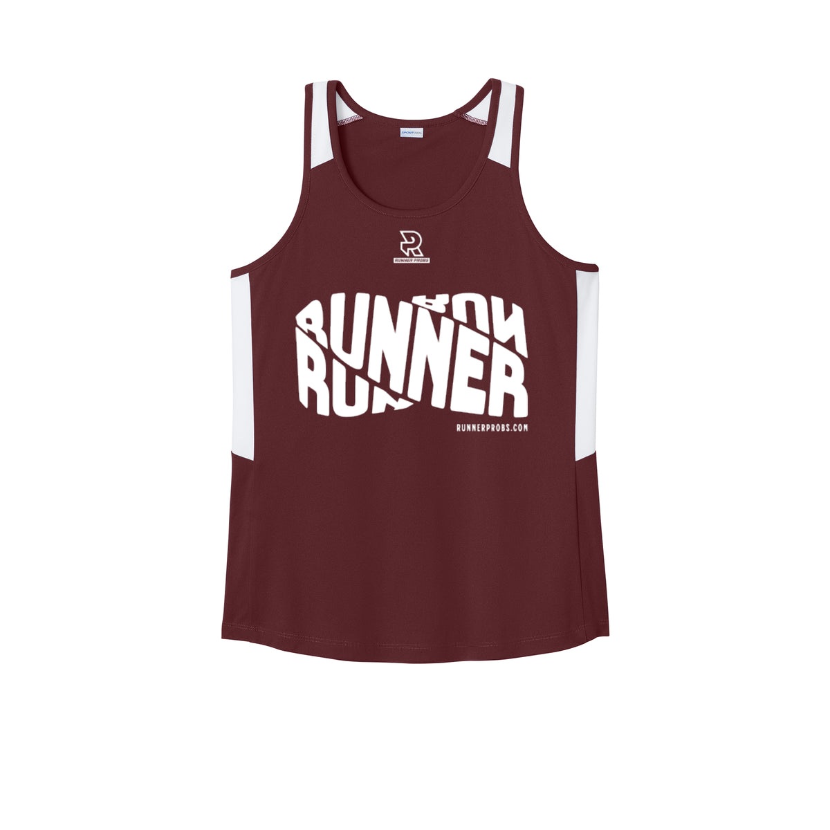 RUNNER DNA (White) - Womens Club Track Tank