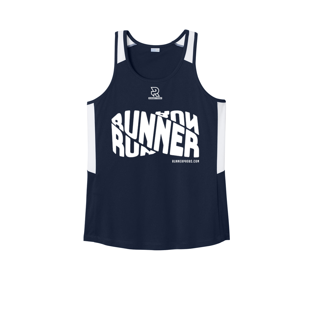 RUNNER DNA (White) - Womens Club Track Tank