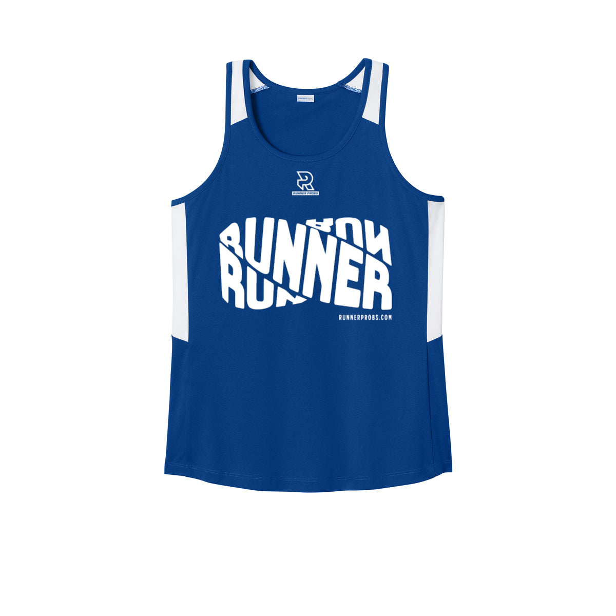 RUNNER DNA (White) - Womens Club Track Tank