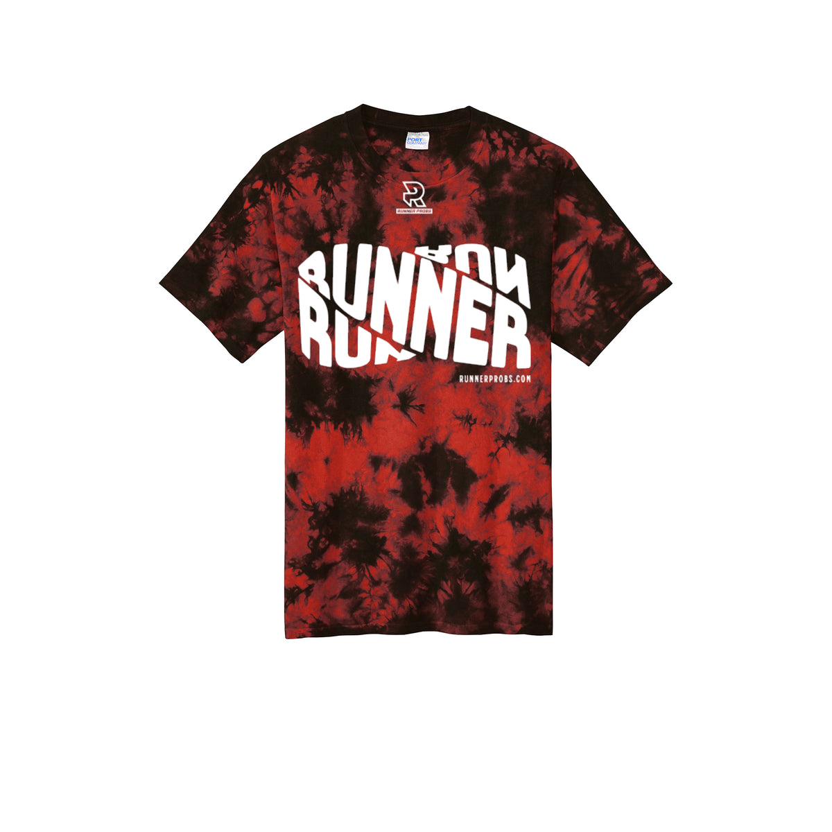 RUNNER DNA (White) - Short Sleeve Tie Dye Cotton Tee