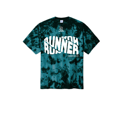 RUNNER DNA (White) - Short Sleeve Tie Dye Cotton Tee