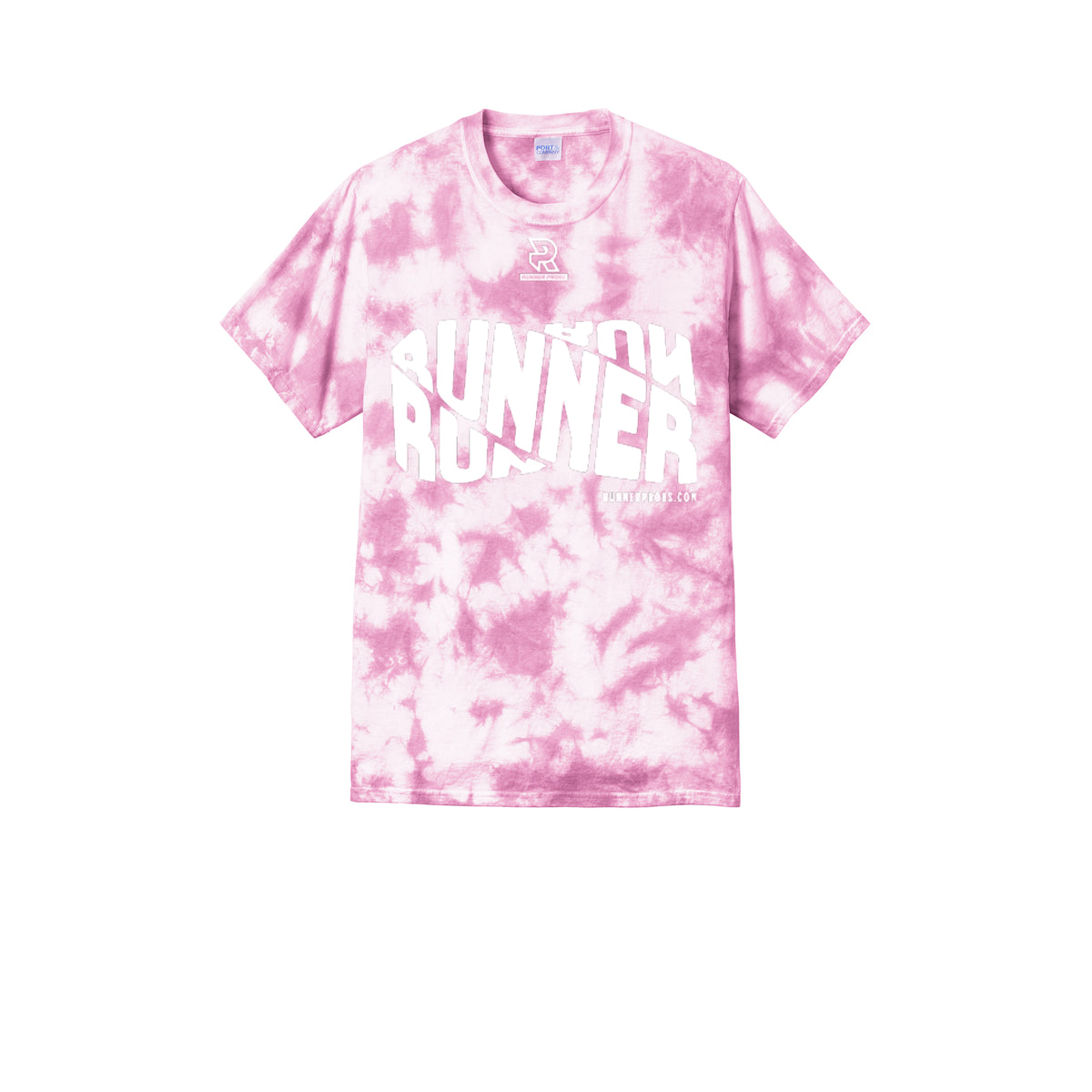 RUNNER DNA (White) - Short Sleeve Tie Dye Cotton Tee