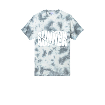 RUNNER DNA (White) - Short Sleeve Tie Dye Cotton Tee