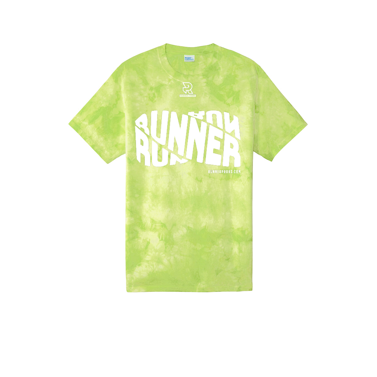 RUNNER DNA (White) - Short Sleeve Tie Dye Cotton Tee