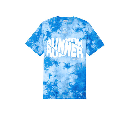 RUNNER DNA (White) - Short Sleeve Tie Dye Cotton Tee