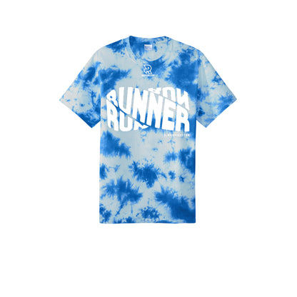 RUNNER DNA (White) - Short Sleeve Tie Dye Cotton Tee