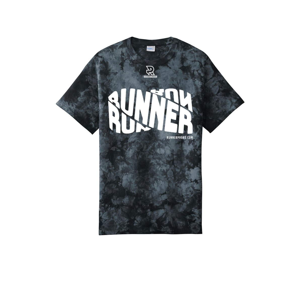 RUNNER DNA (White) - Short Sleeve Tie Dye Cotton Tee