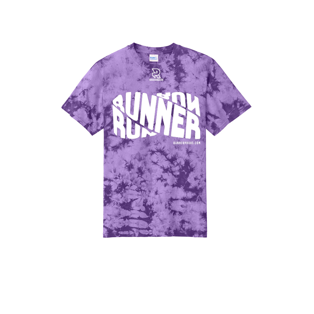 RUNNER DNA (White) - Short Sleeve Tie Dye Cotton Tee