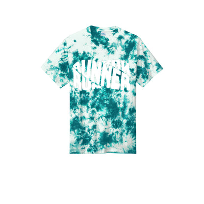 RUNNER DNA (White) - Short Sleeve Tie Dye Cotton Tee