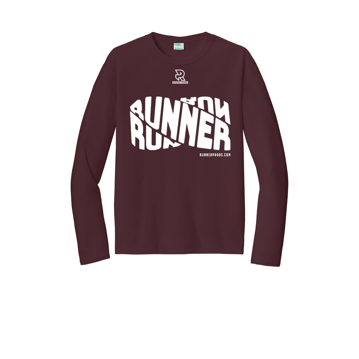 RUNNER DNA (White) - Long Sleeve Performance Tee