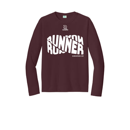 RUNNER DNA (White) - Long Sleeve Performance Tee