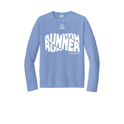 RUNNER DNA (White) - Long Sleeve Performance Tee