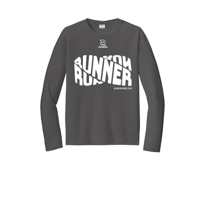 RUNNER DNA (White) - Long Sleeve Performance Tee
