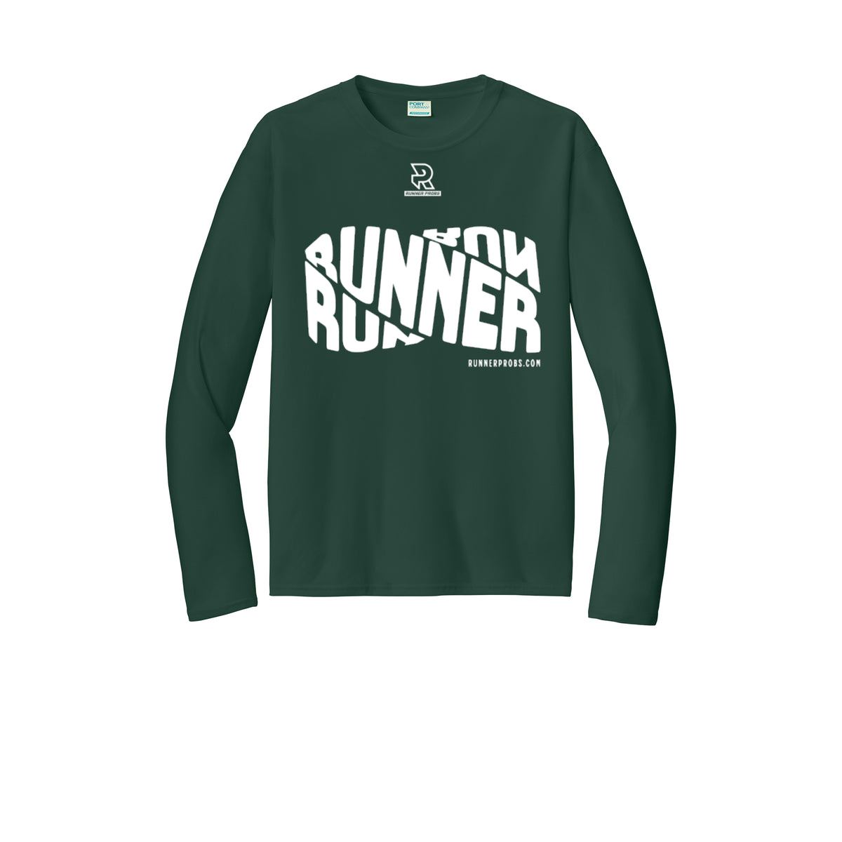 RUNNER DNA (White) - Long Sleeve Performance Tee
