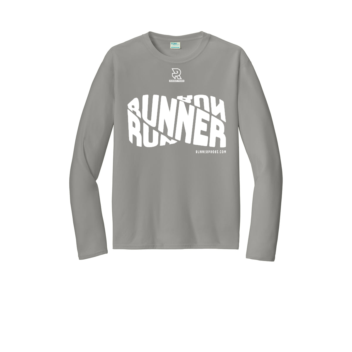 RUNNER DNA (White) - Long Sleeve Performance Tee